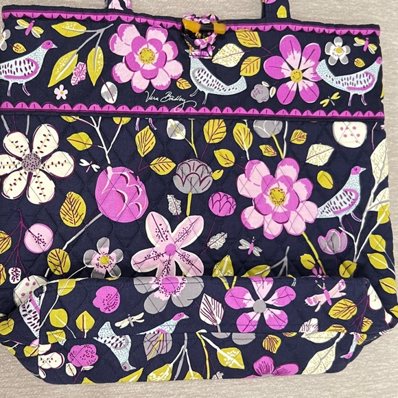 Vera Bradley Purple Flower Shoulder Bag - Picture 8 of 8